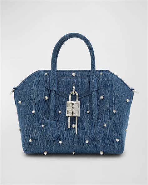 givenchy antigona small celebrity|mini antigona lock denim tote bag.